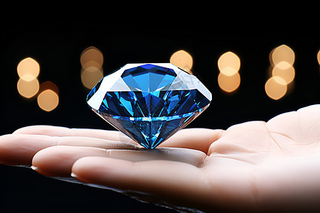 闪耀的蓝宝石背景图片