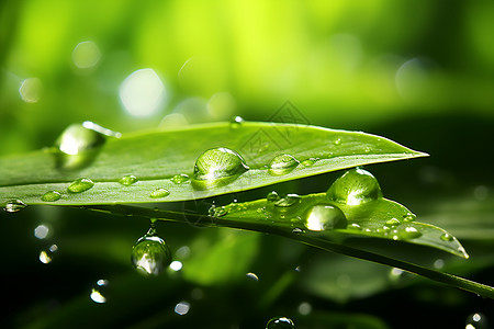 湿润季节清晨的露珠背景