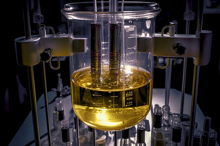 生物医学实验室中的实验试剂背景图片