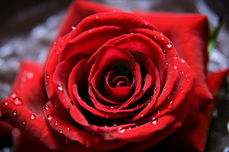 新鲜绽放的红色玫瑰花朵背景图片