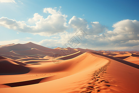 沙漠中的美景背景图片