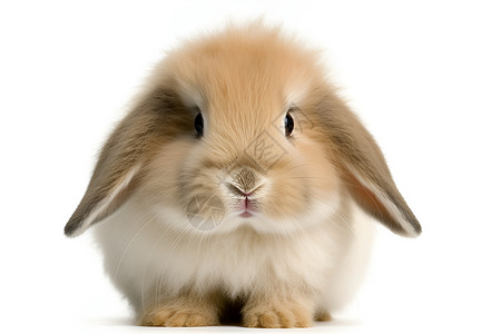 可爱的长耳兔背景图片
