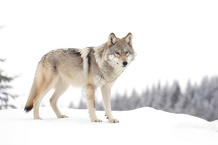 野外独行的狼高清图片