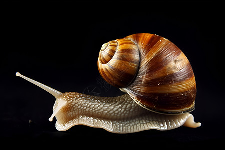 缓慢移动的蜗牛背景图片