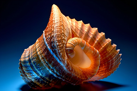海贝壳的旋转纹理背景图片