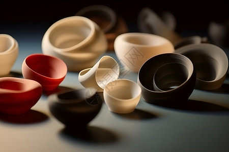 塑料桌子抽象的塑料物体设计图片
