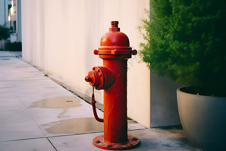 红色消防栓背景图片