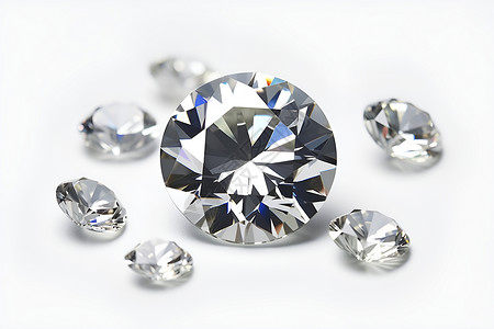 钻石切割奢华昂贵的钻石背景