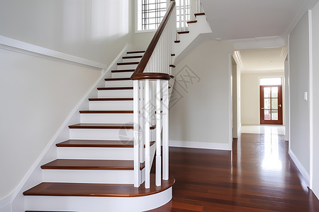 白色楼梯背景图片