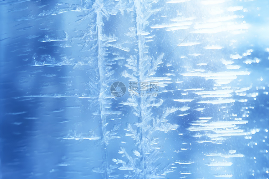 冰霜覆盖的玻璃图片