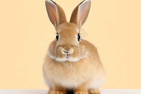 可爱耳朵的兔子背景图片