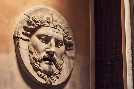古罗马文化的雕像背景图片