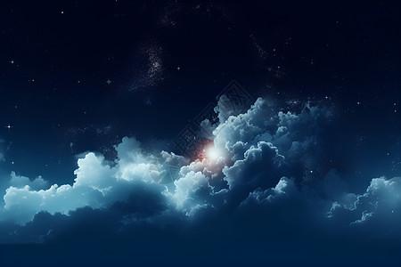 星空之夜背景图片