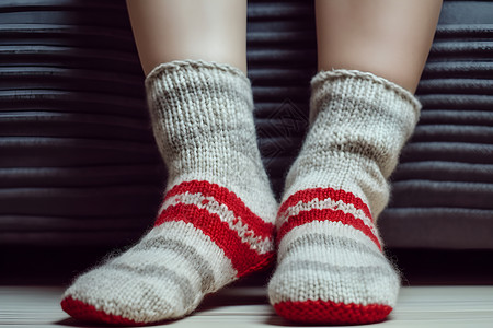 温暖冬日袜子背景图片