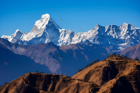 喜马拉雅山脉背景图片
