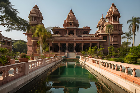 古老印度皇宫背景图片