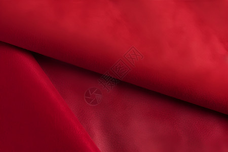 红色细线纹织物高清图片