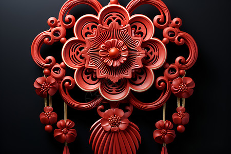 中国结装饰艺术背景图片