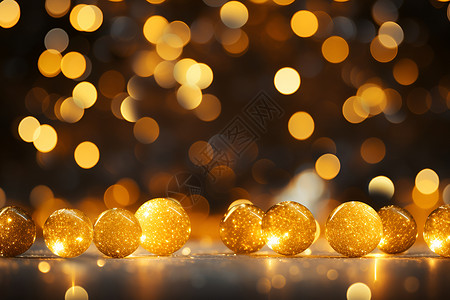 商场圣诞装饰金色圣诞节装饰设计图片