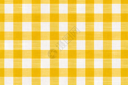 黄色格子纹布背景图片