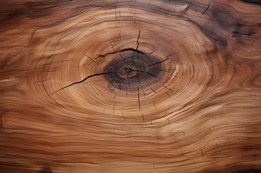 木桩上的裂缝图片
