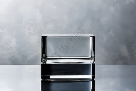 约风格的玻璃容器背景图片