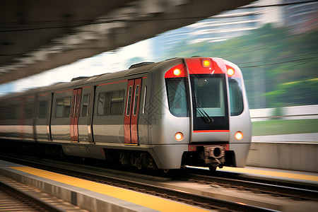 城市交通的快轨列车背景图片