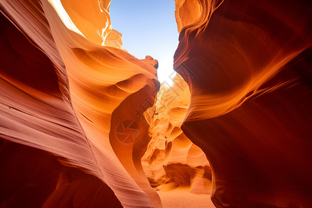 红岩峡谷的美丽景观背景图片