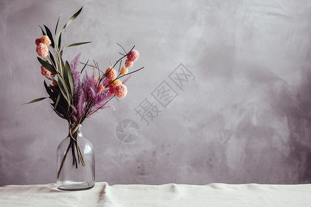 现代简约的室内花瓶背景图片