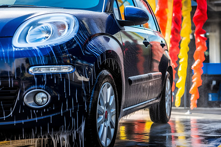 车辆清洗洗车的车辆汽车背景