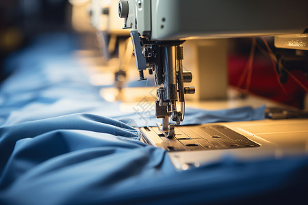 加工厂自动化缝纫机械背景