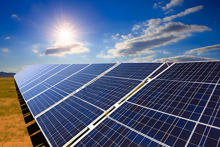 太阳能发电板背景图片