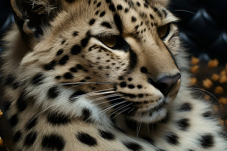 斑斑点点的豹子背景图片