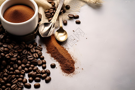 一杯醇香的咖啡背景图片