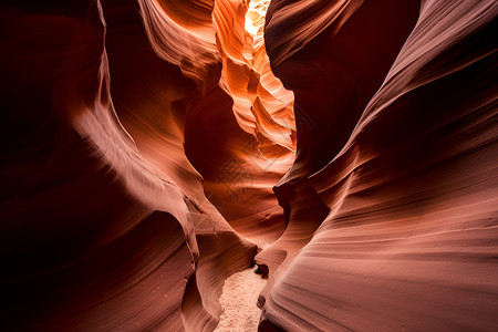 大自然中的红岩峡谷背景图片