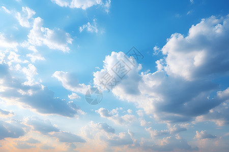 天空之下的云彩背景图片