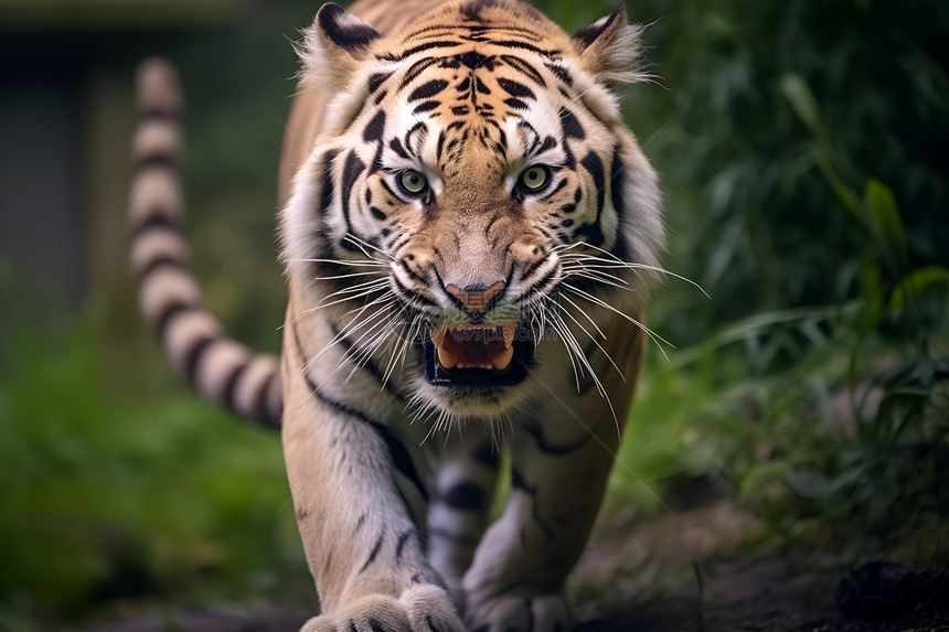 森林中的老虎图片