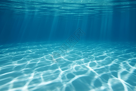 游泳池下砖块水底的清澈背景