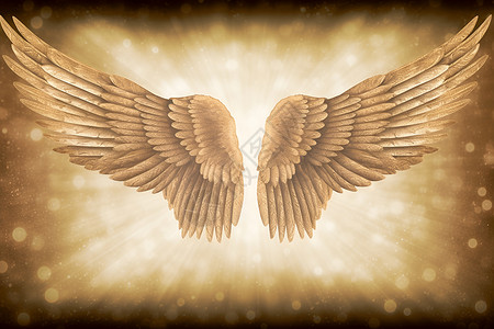 天使之翼守护天使的光芒设计图片