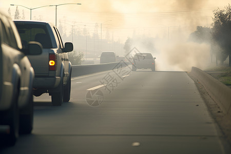 大气汽车道路上行驶汽车背景