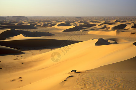 细腻沙砾组成的沙漠背景图片