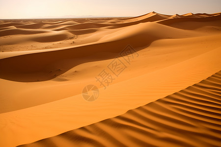 天空下的沙漠背景图片