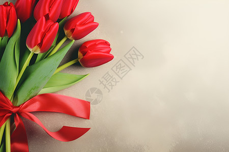 红色花束背景图片