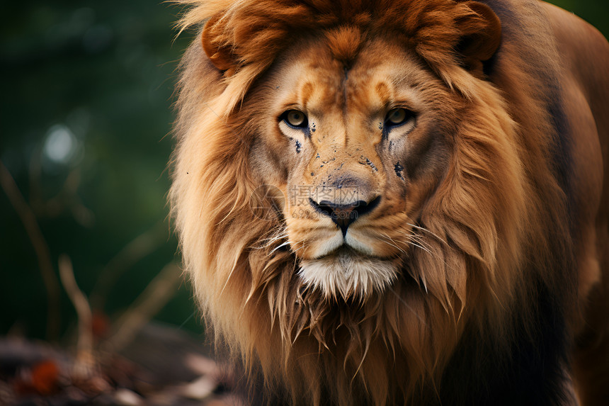 森林之王的狮子图片