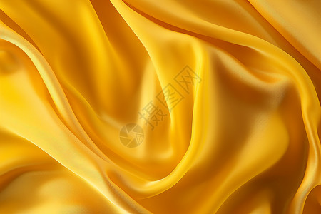 柔美的黄色丝绸背景图片