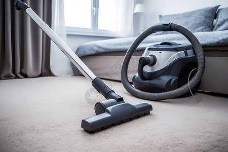 室内清洁地毯的吸尘器高清图片
