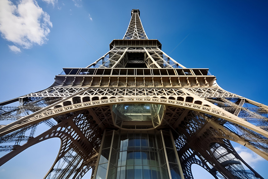 巴黎之巅的埃菲尔铁塔图片