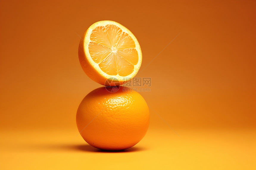 美味多汁的鲜橙图片