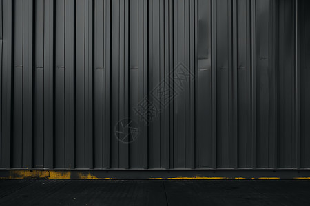 黑色的金属仓房墙壁背景背景图片