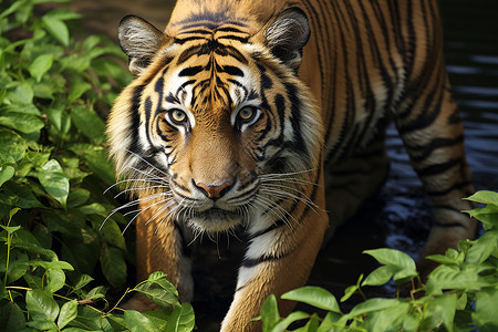 丛林之王的老虎背景图片